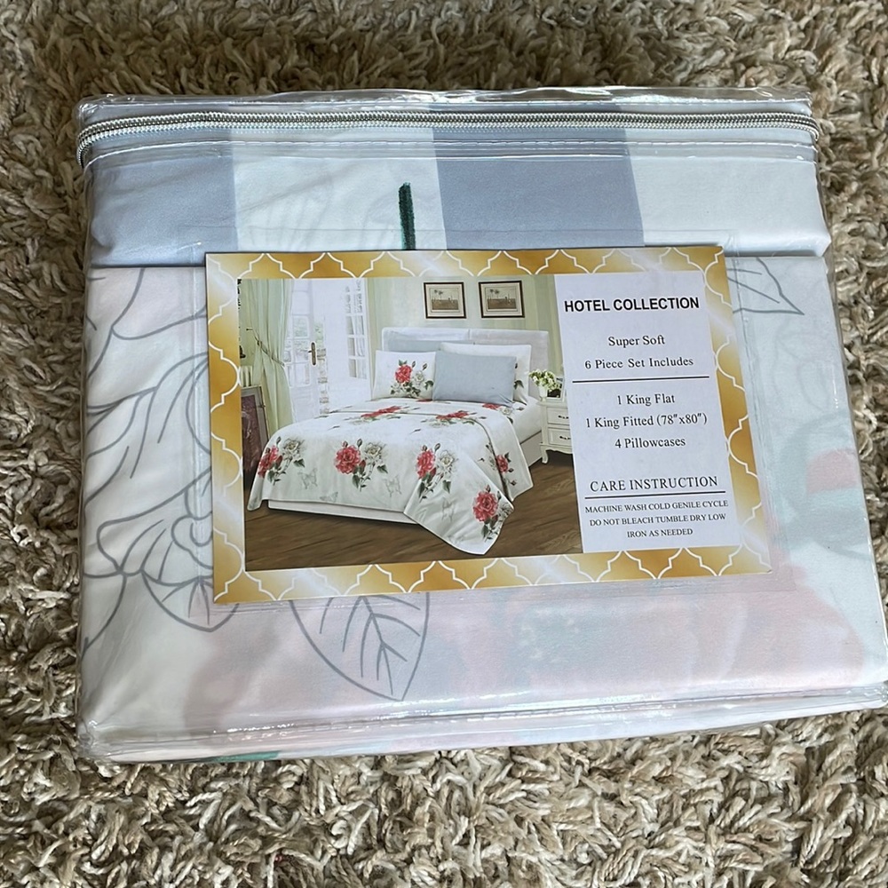 HÔTEL COLLECTION King Size Bedsheets (6 Piece Set)